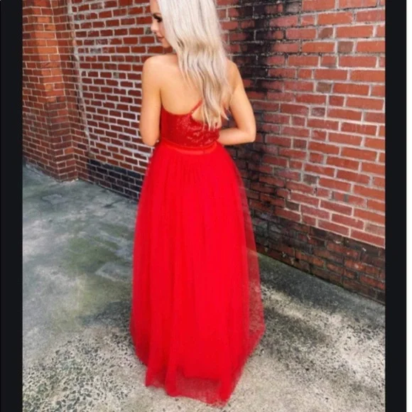 Queen of Hearts red sequin dress - Picture 2 of 5